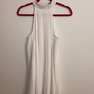 White high neck Lulus dress